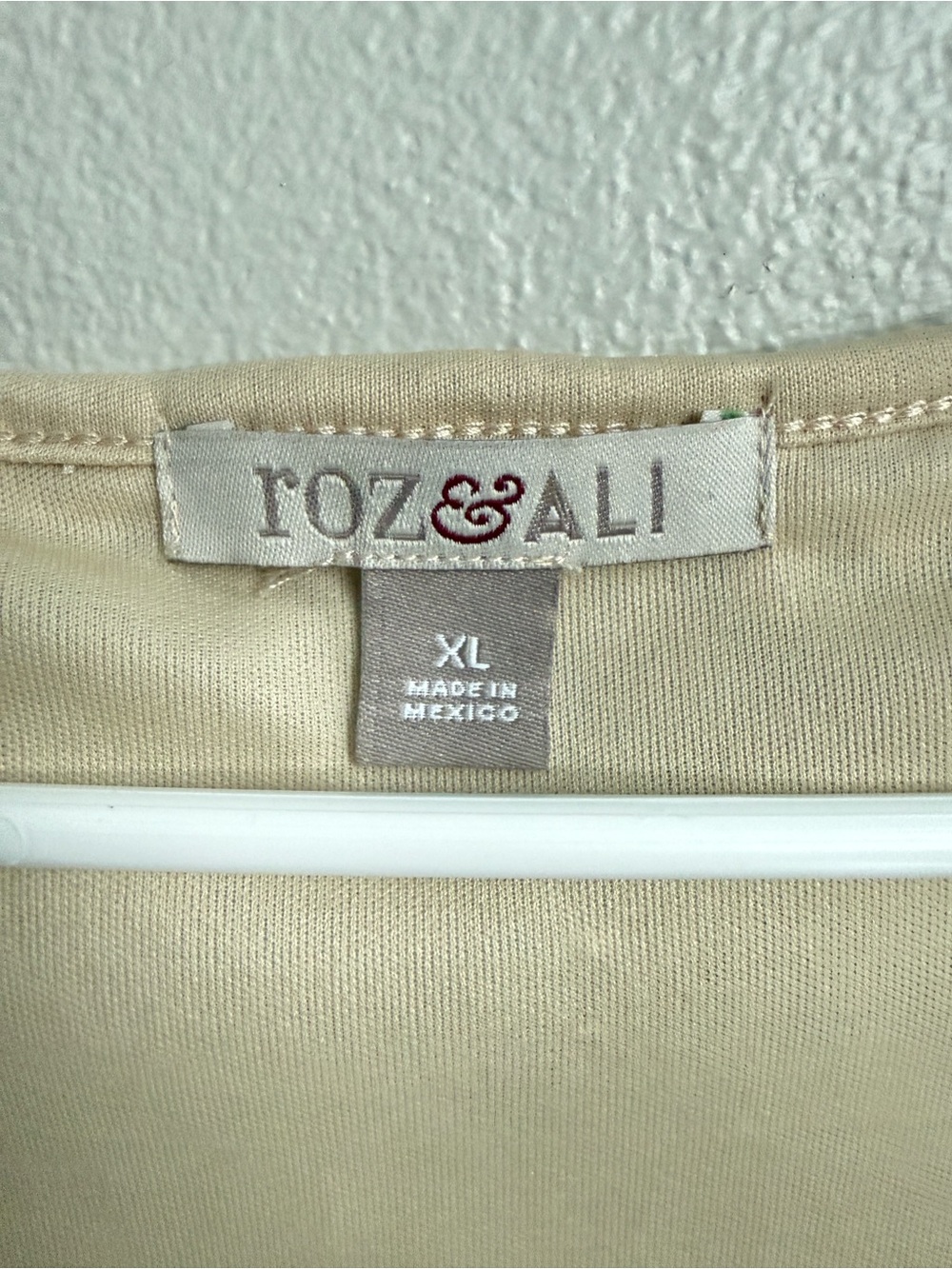 ROZ & ALI Beige Crochet Lace Boho Top Plus Size Boutique
Style XL - Picture 8 of 8